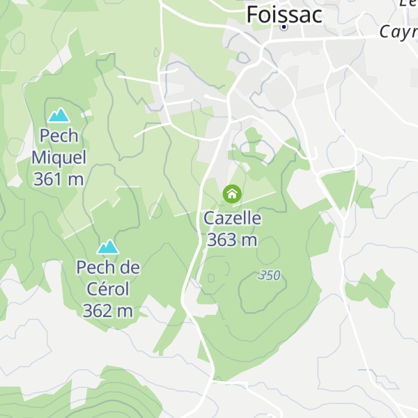 Map of Cazelle