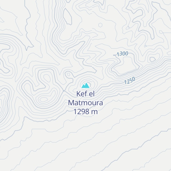 Map of Kef el Matmoura