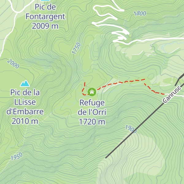 Map of Refuge de l'Orri