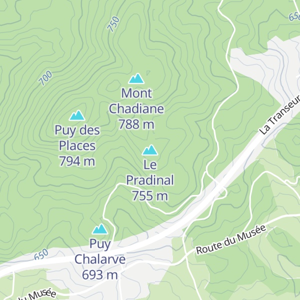 Map of Le Pradinal