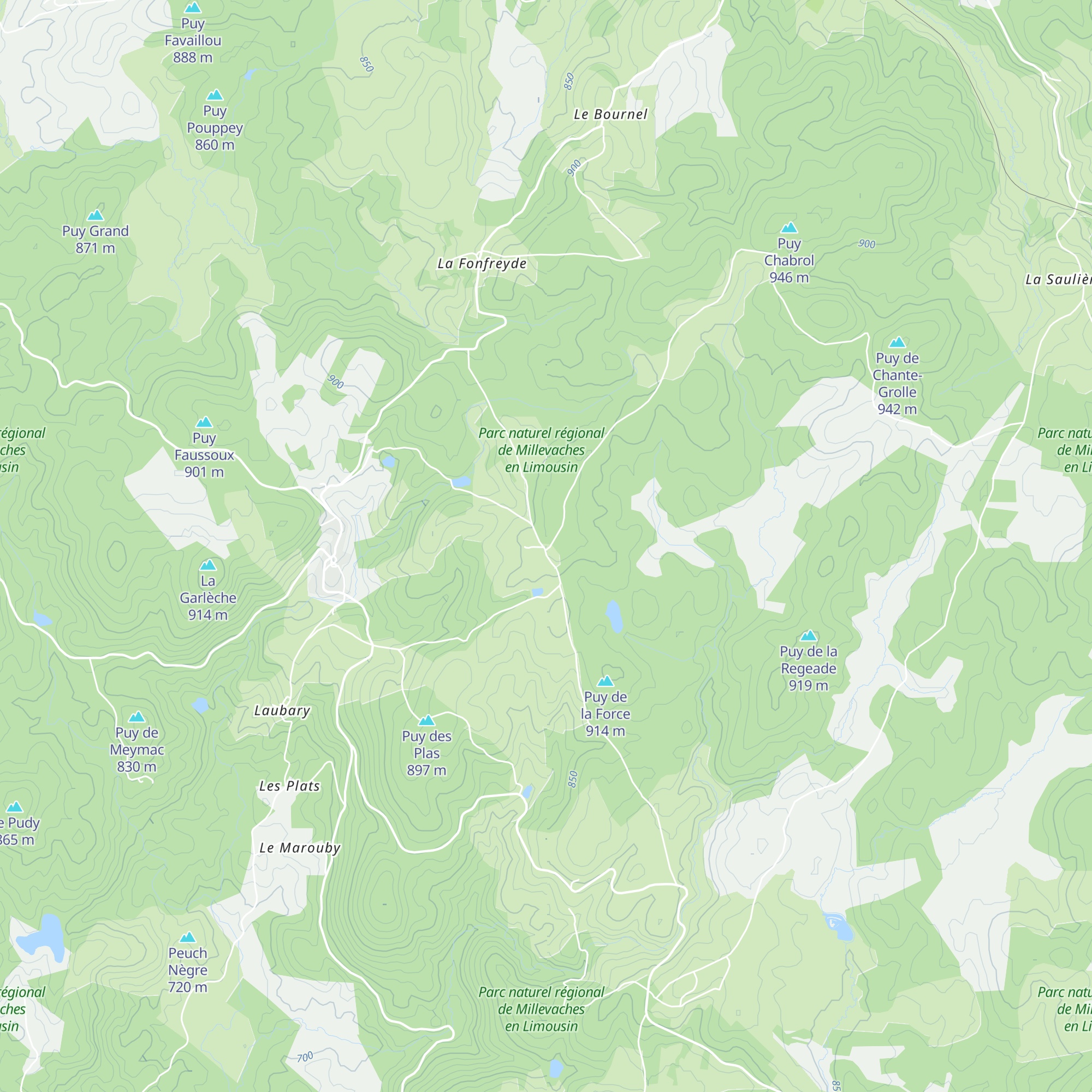 Gîte d'étape de Chadebec map