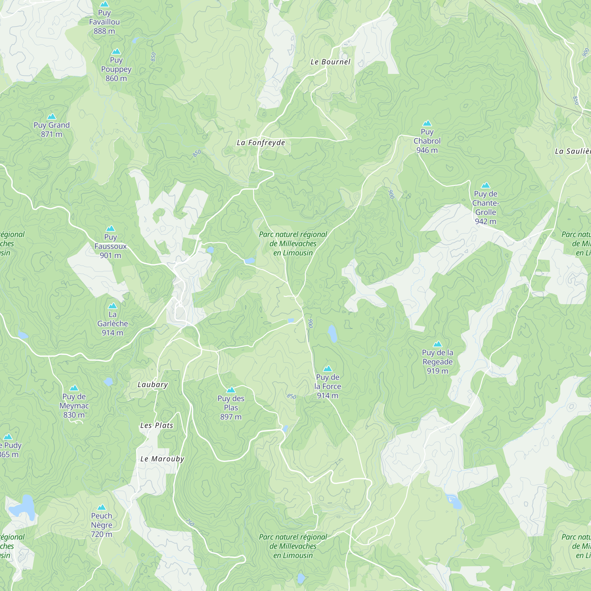 Gîte d'étape de Chadebec map
