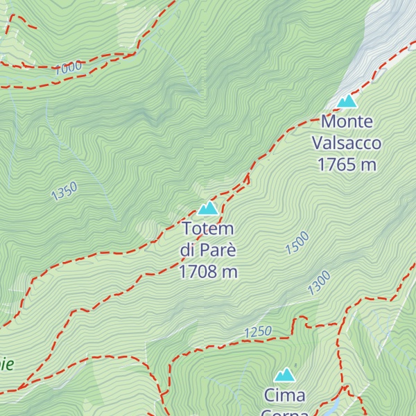 Map of Totem di Parè