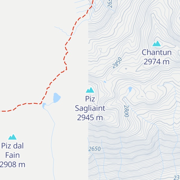 Map of Piz Sagliaint
