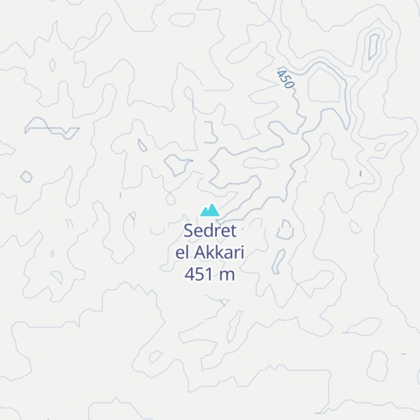 Map of Sedret el Akkari