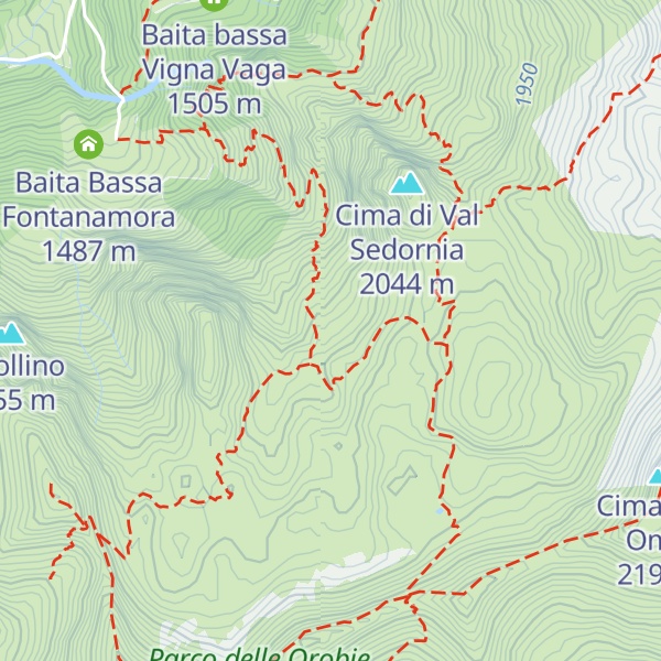 Map of Baita Alta Fontanamora