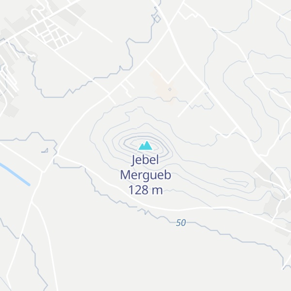 Map of Jebel Mergueb