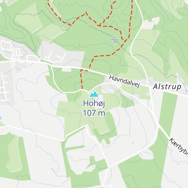 Map of Hohøj