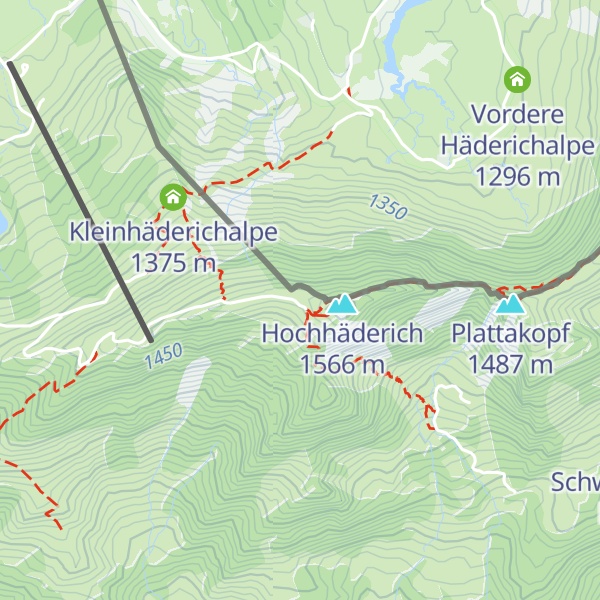 Map of Berggaststätte Hoch Häderich