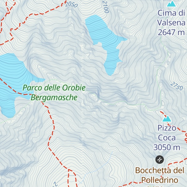 Map of Dente di Coca