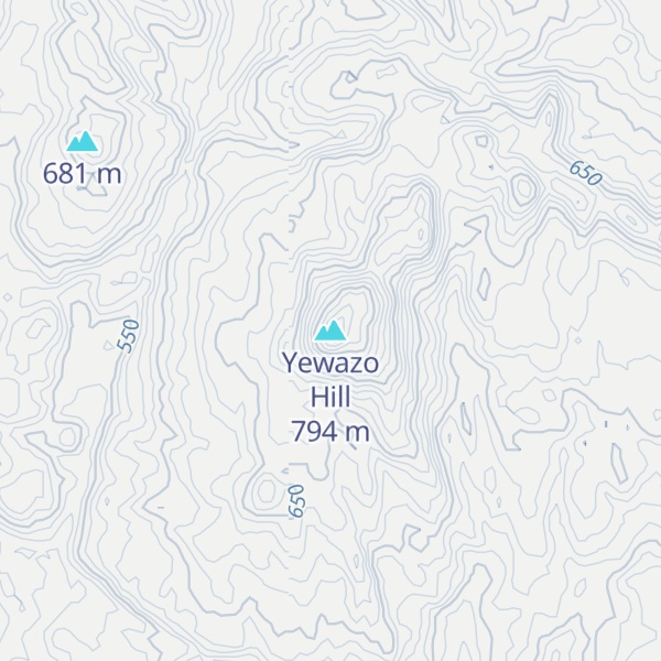 Map of Yewazo Hill