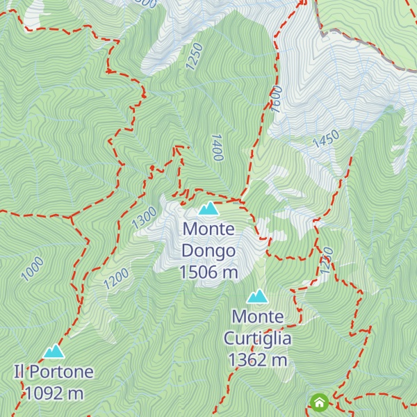 Map of Monte Dongo