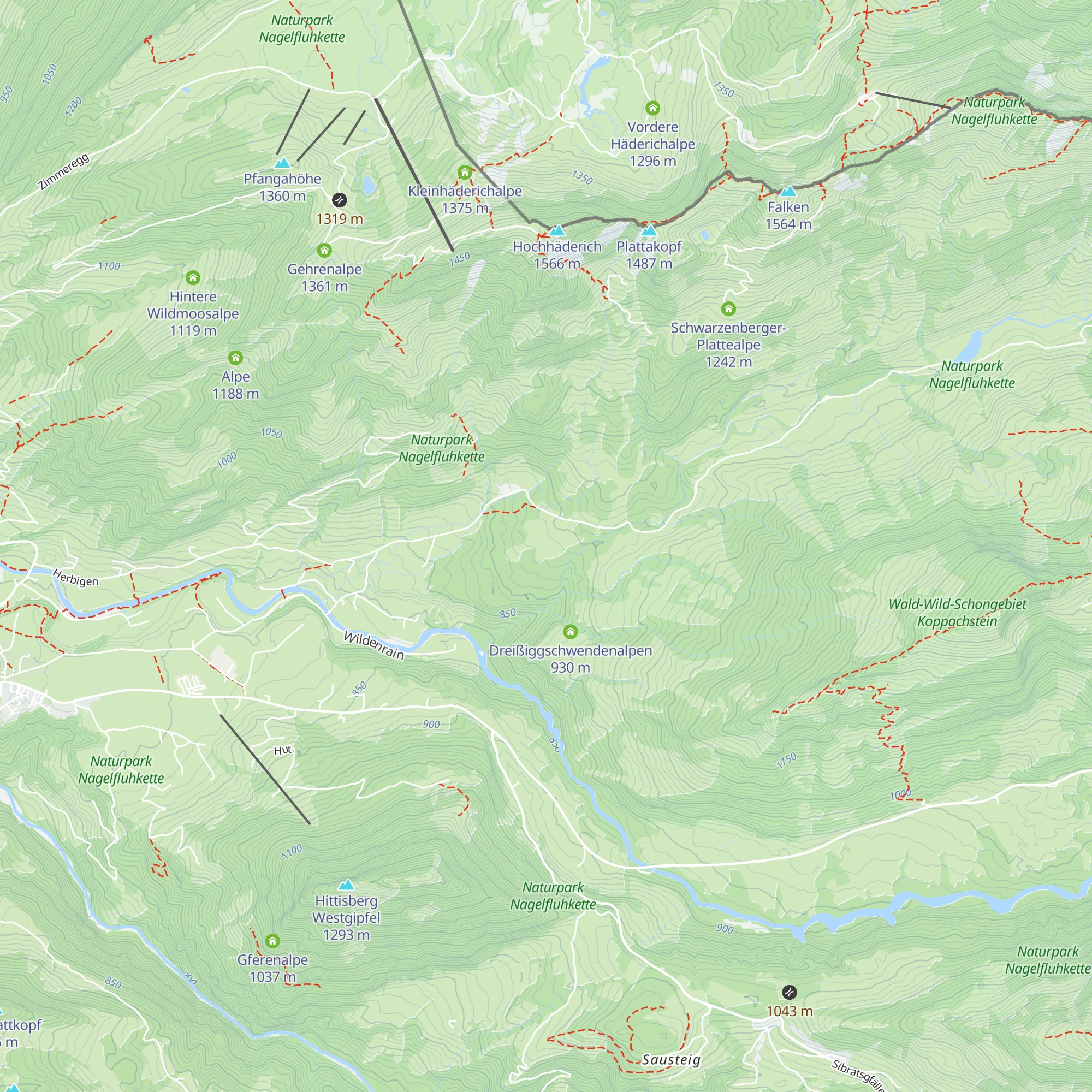 Leckenholzalpen map