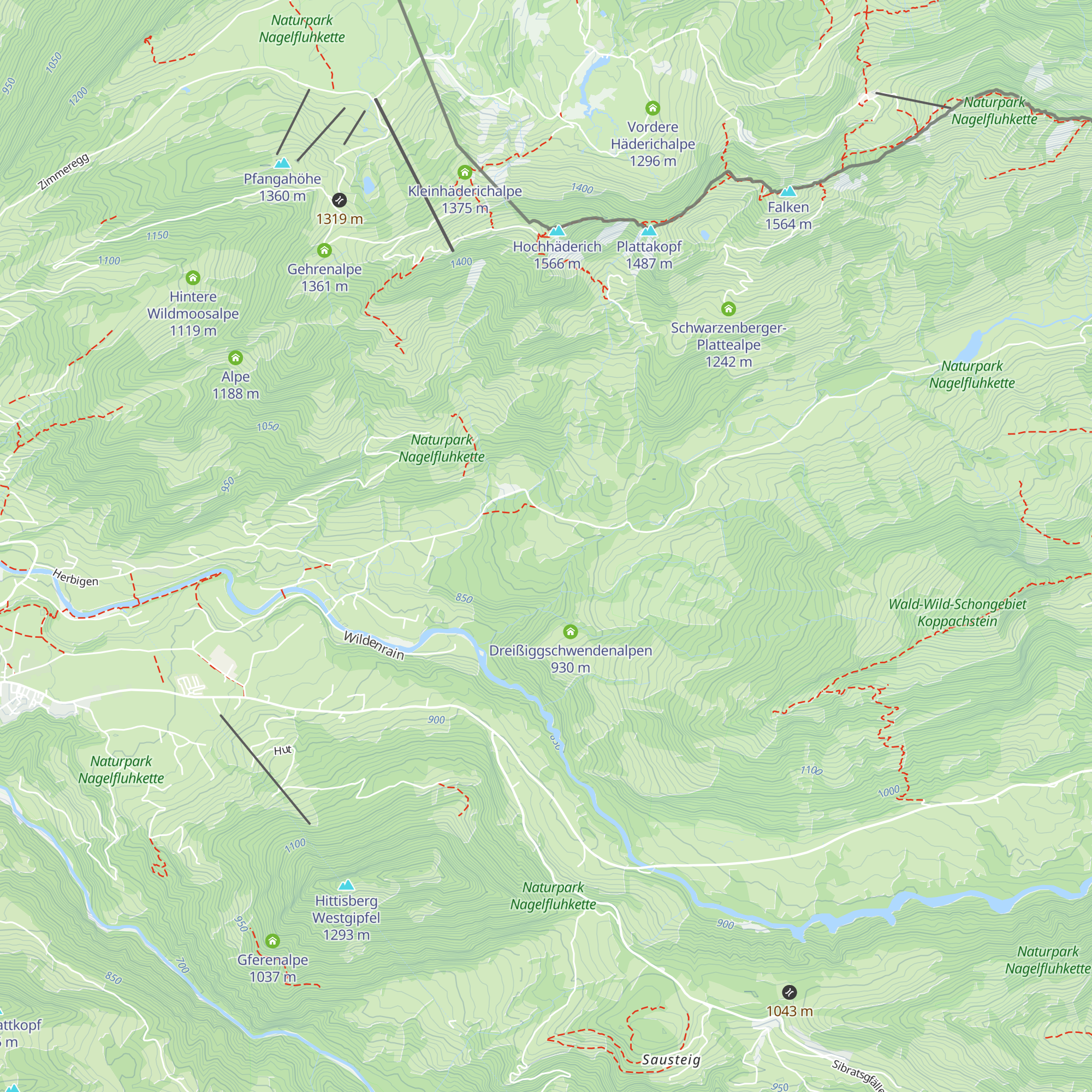 Leckenholzalpen map
