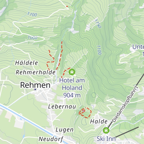 Map of Hotel am Holand