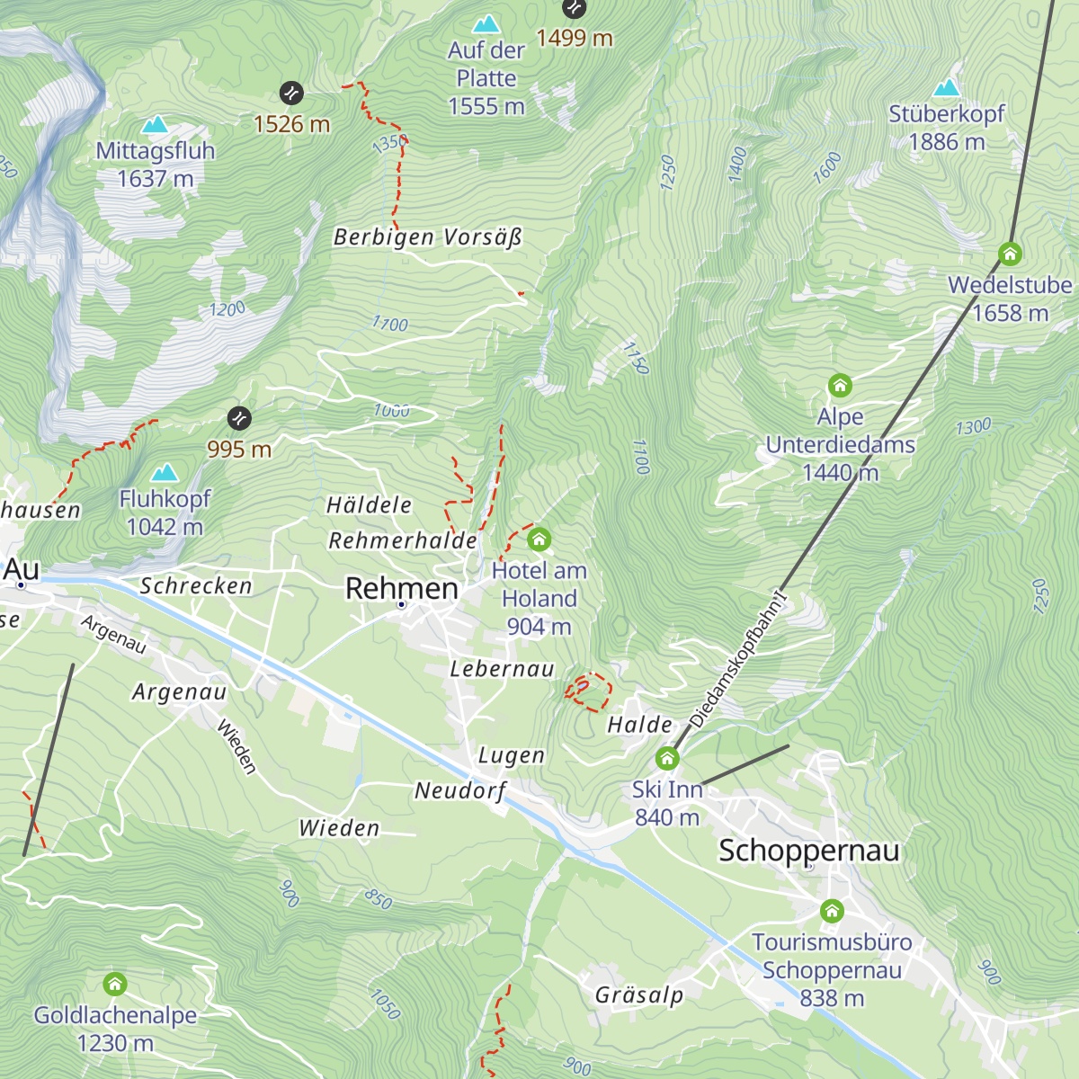 Hotel am Holand map