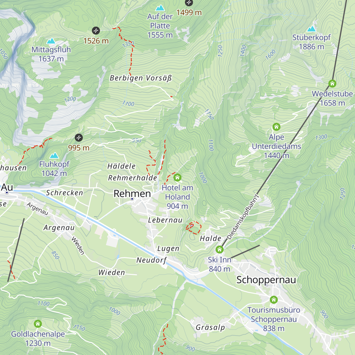Hotel am Holand map