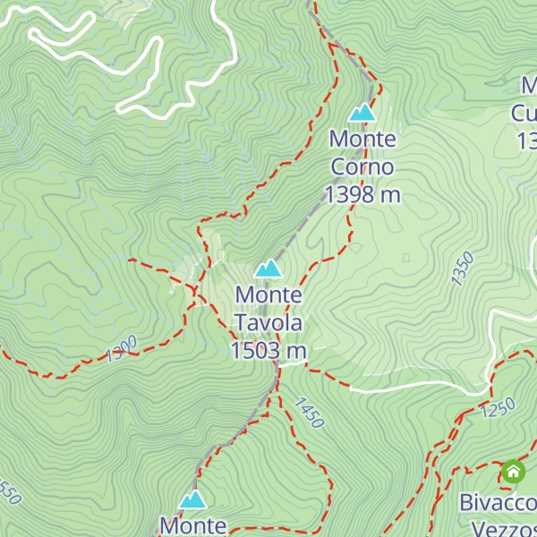 Map of Monte Tavola