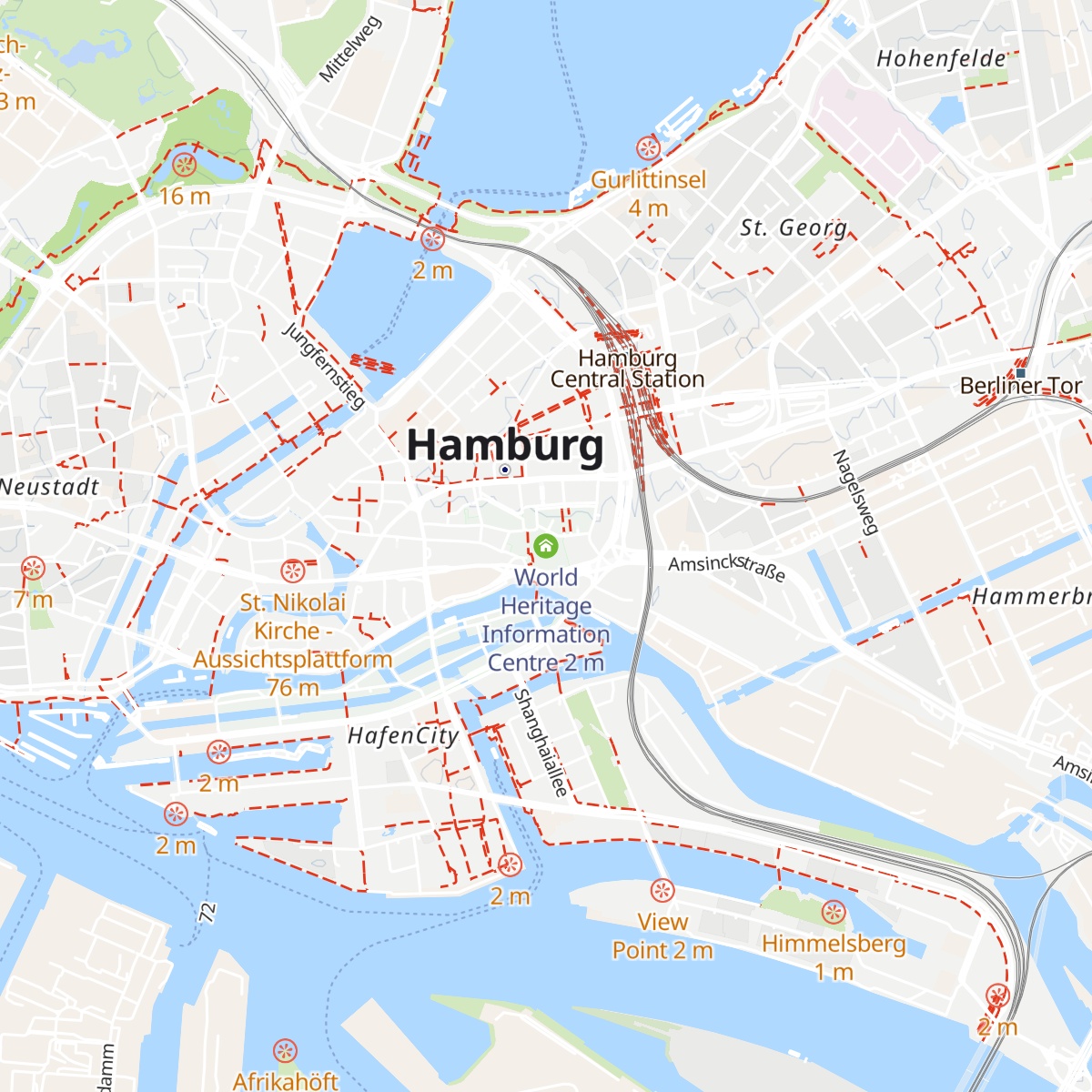 World Heritage Information Centre map