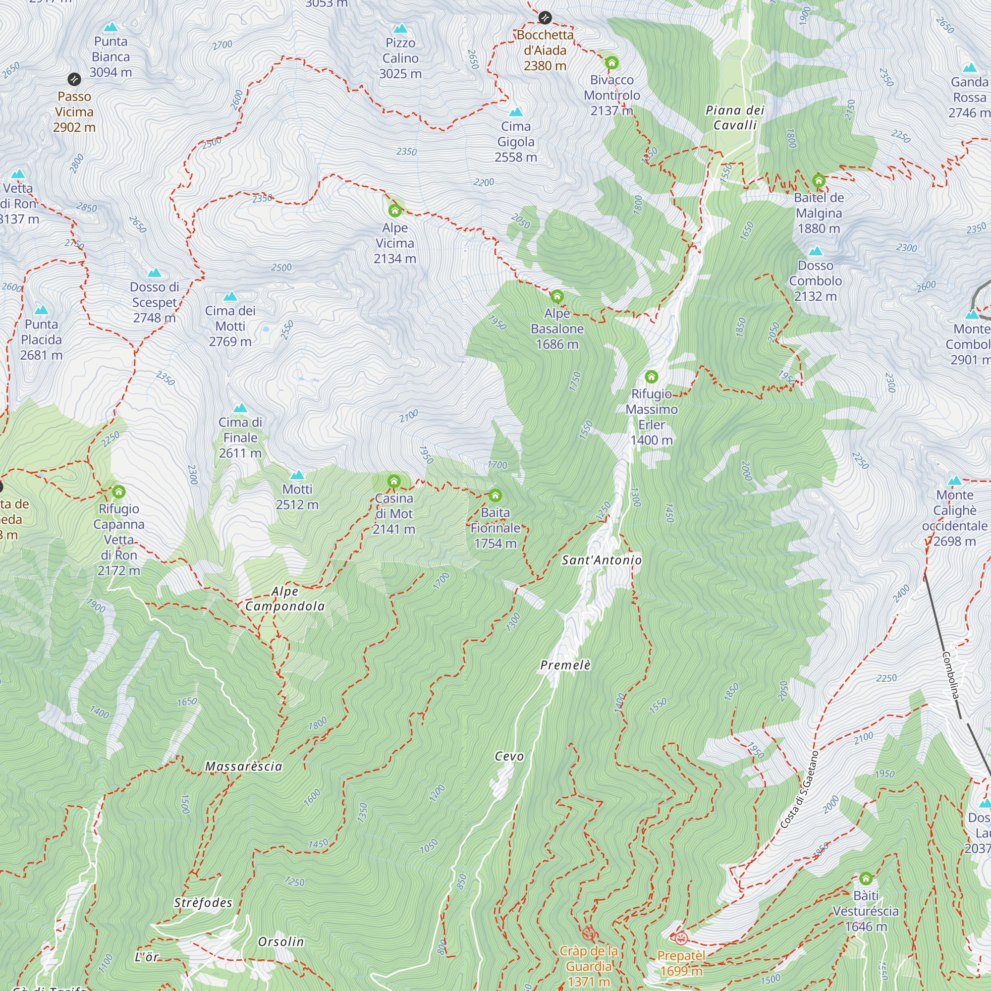 Baita Fiorinale map