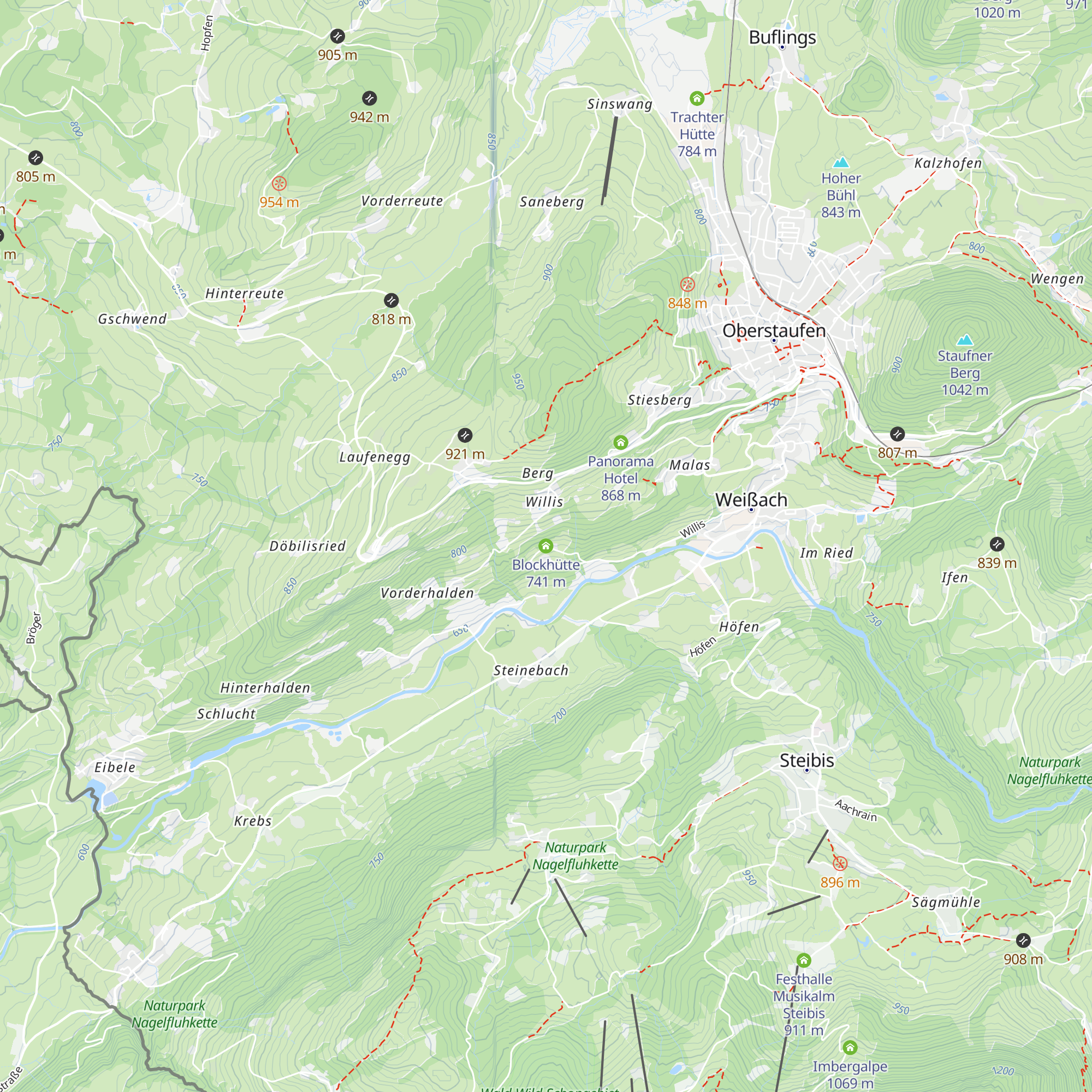 Blockhütte map