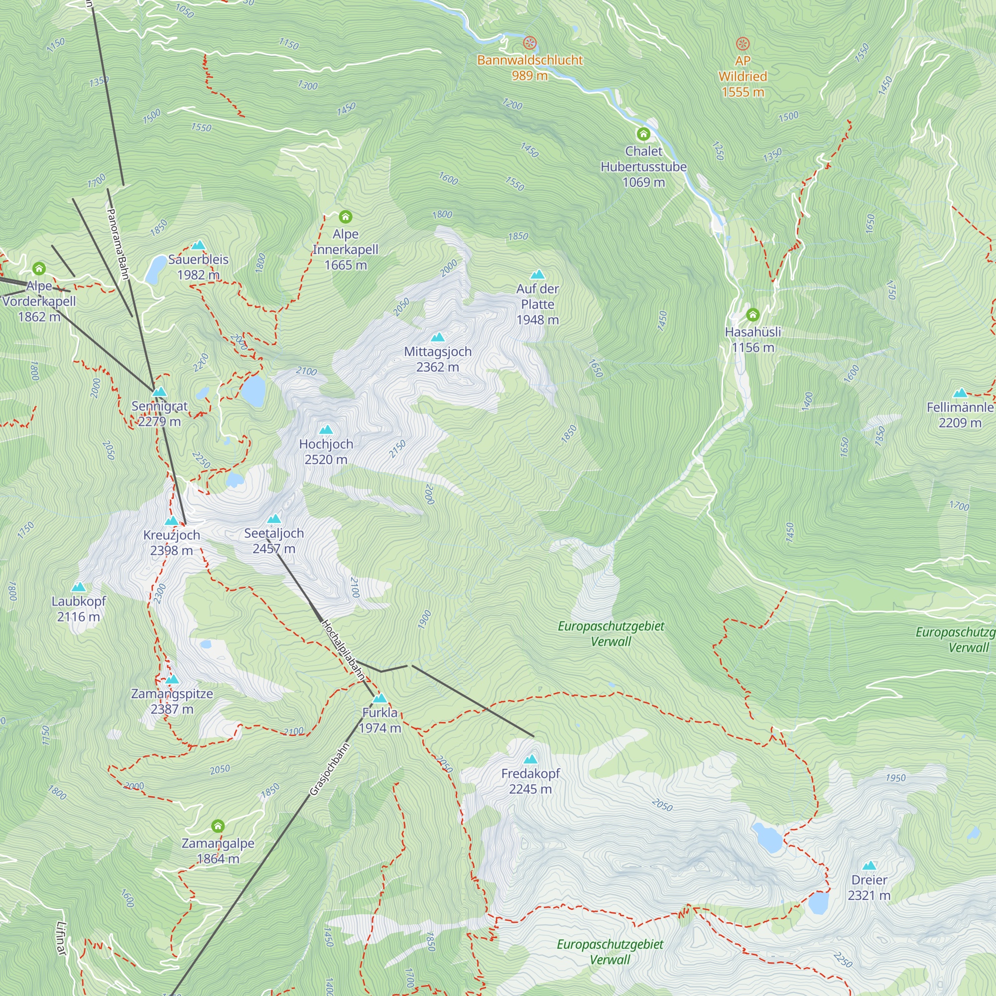 Platinaalpe map