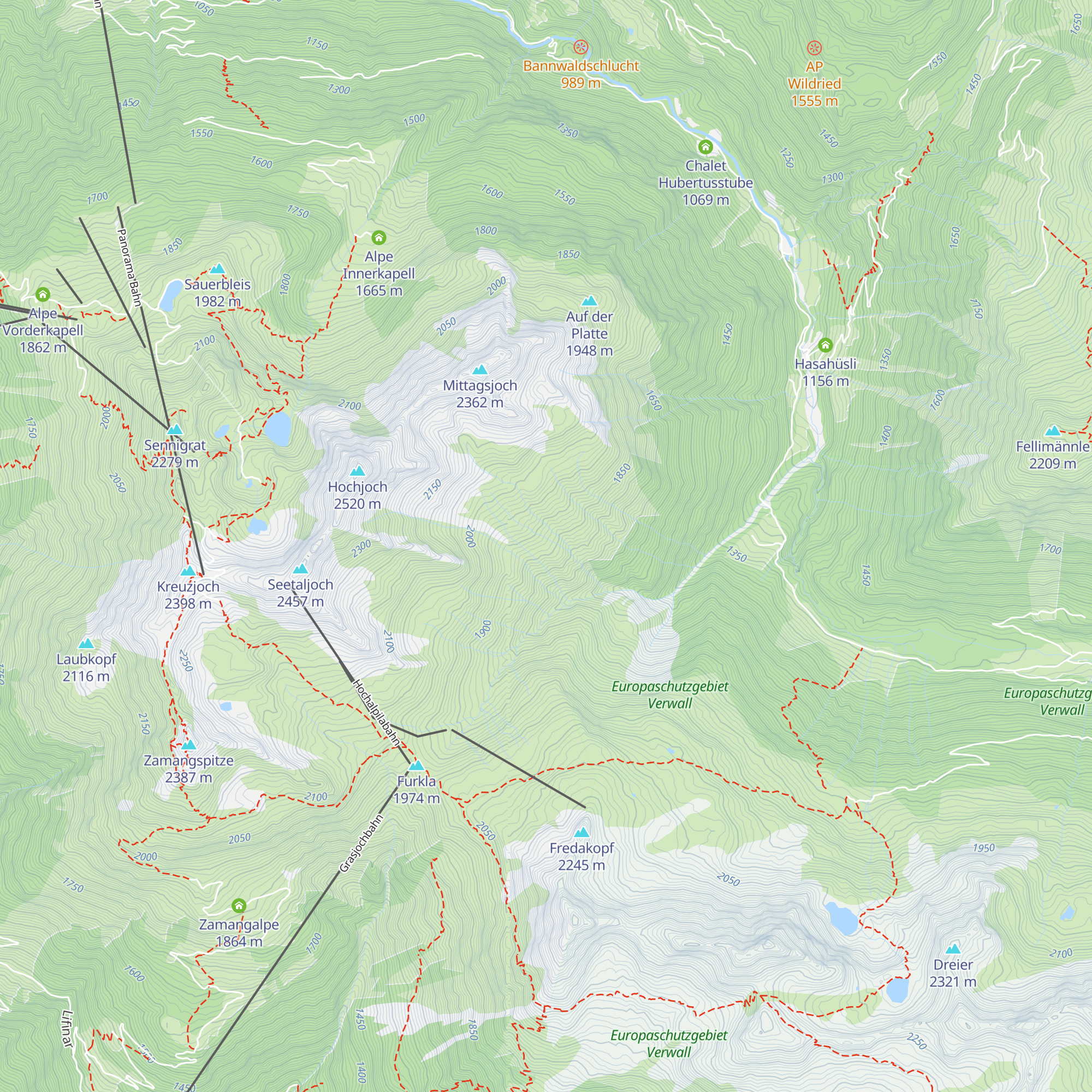 Platinaalpe map