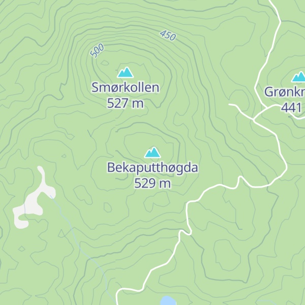 Map of Bekaputthøgda