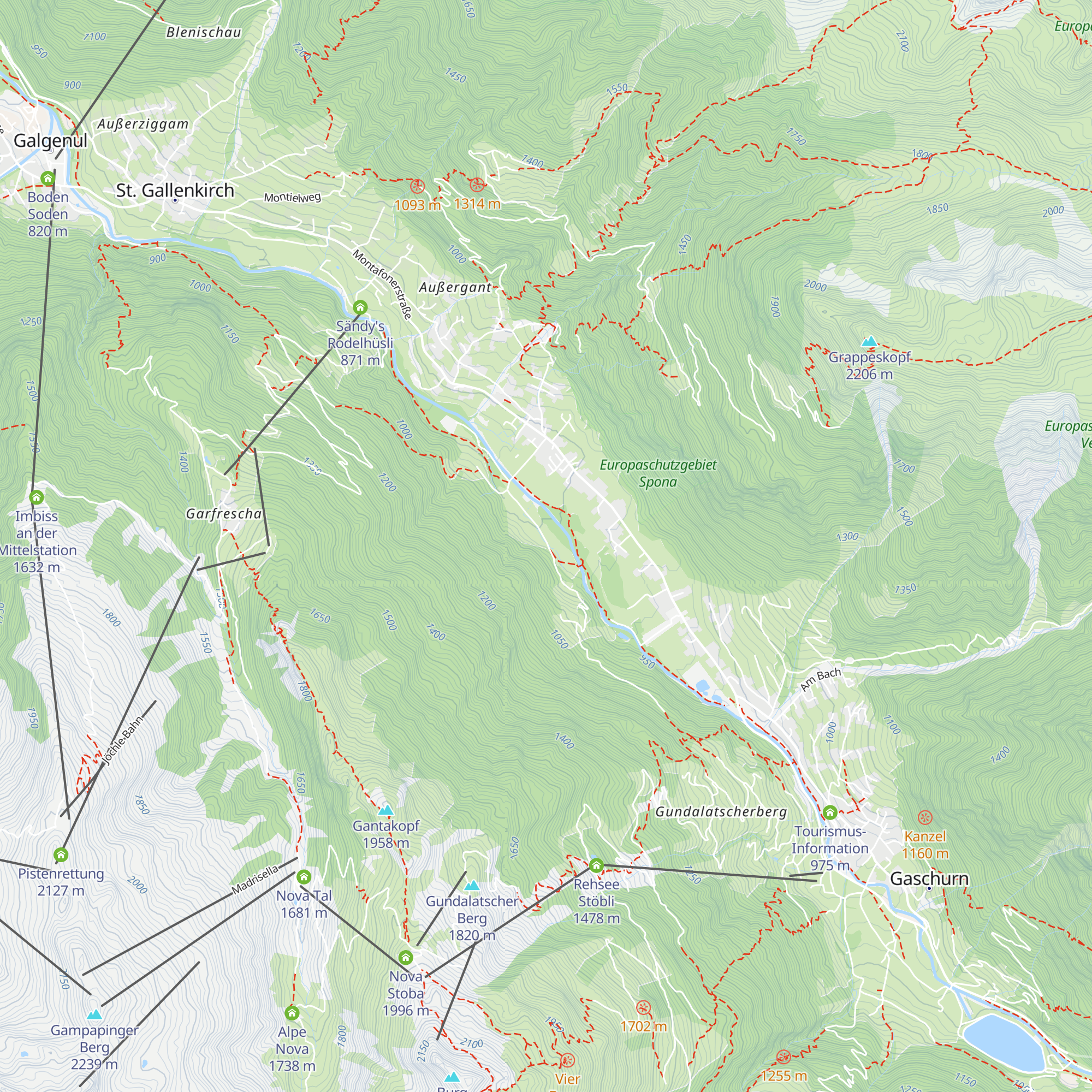 Diana's Schnitzelstöbli map