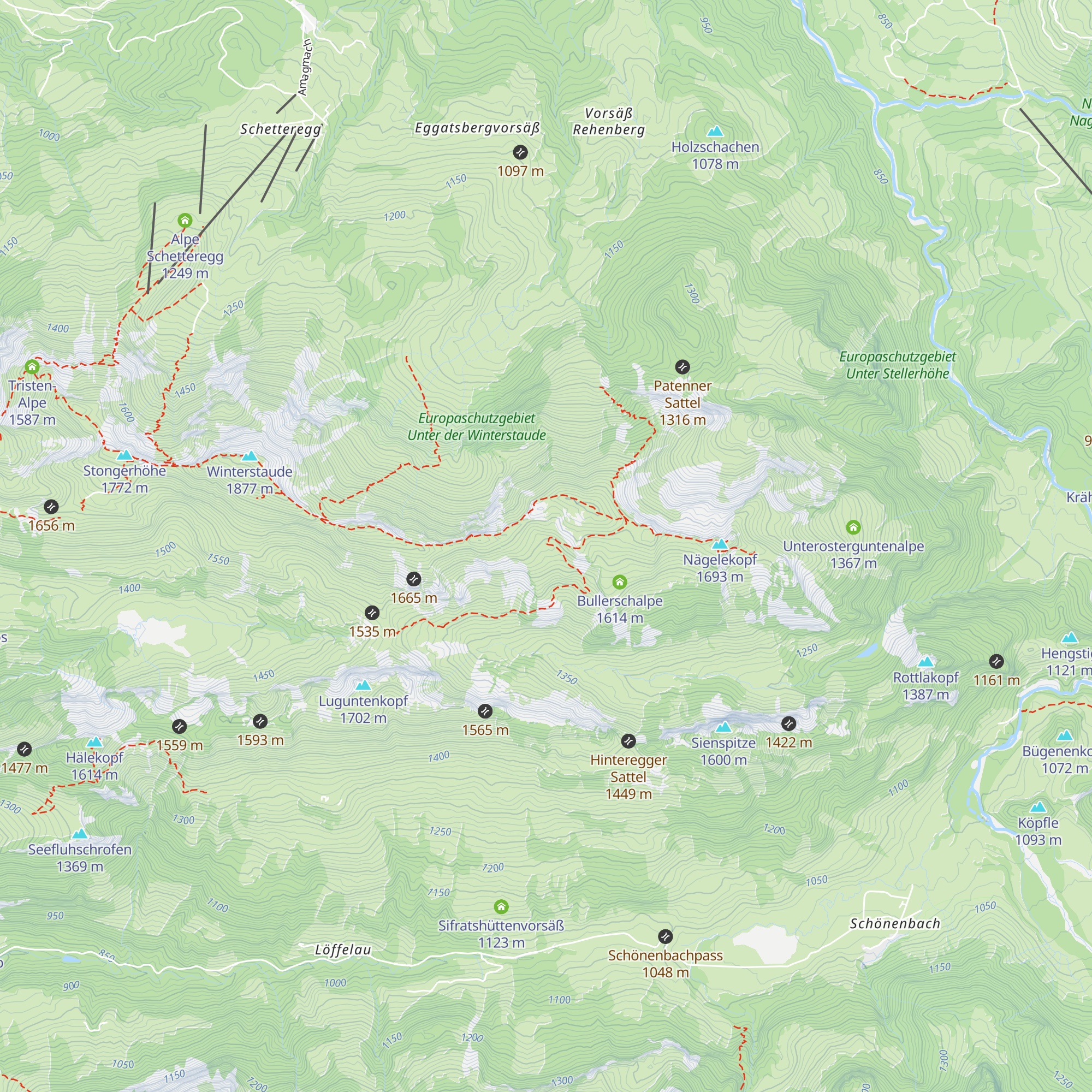 Geißtobelalpe map
