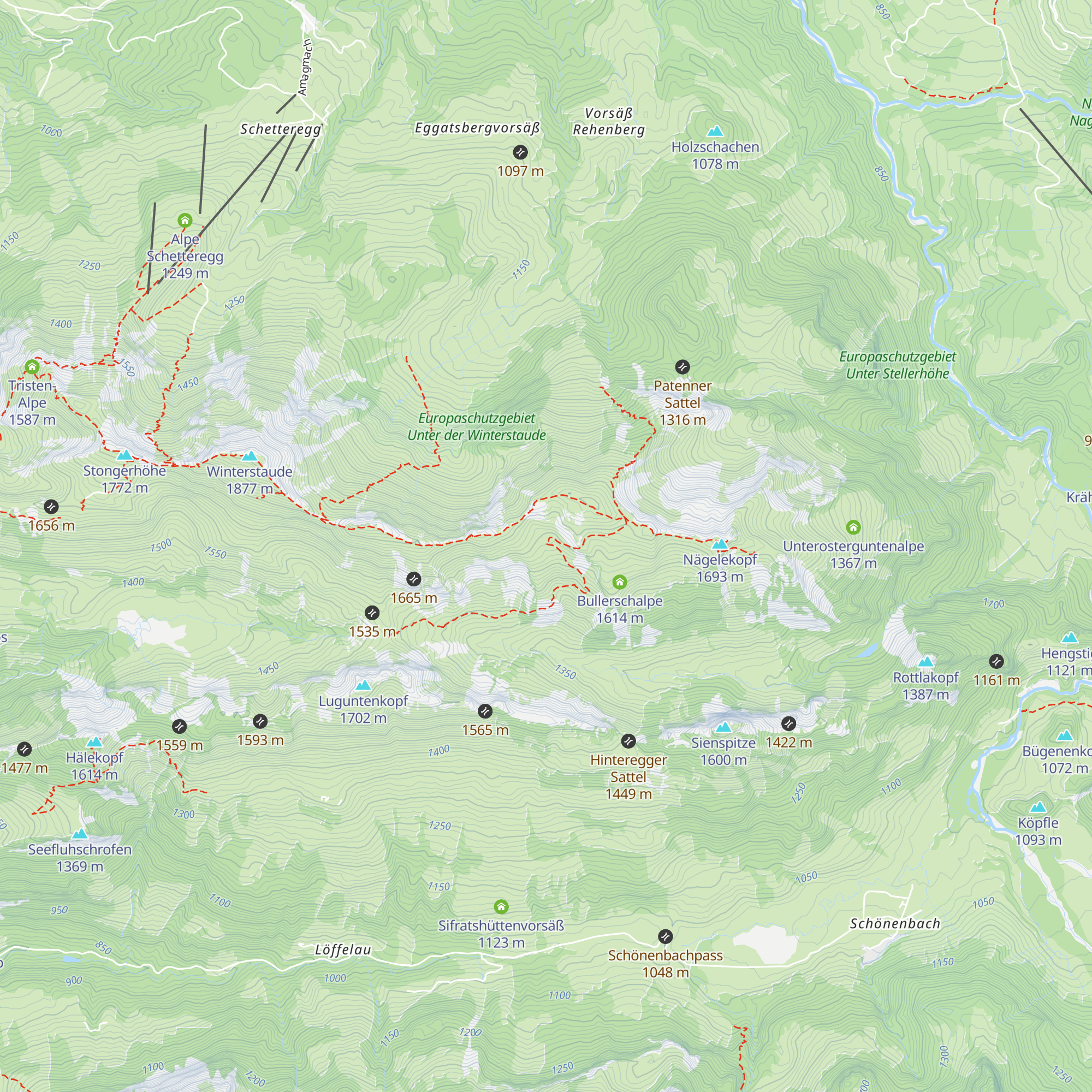 Geißtobelalpe map