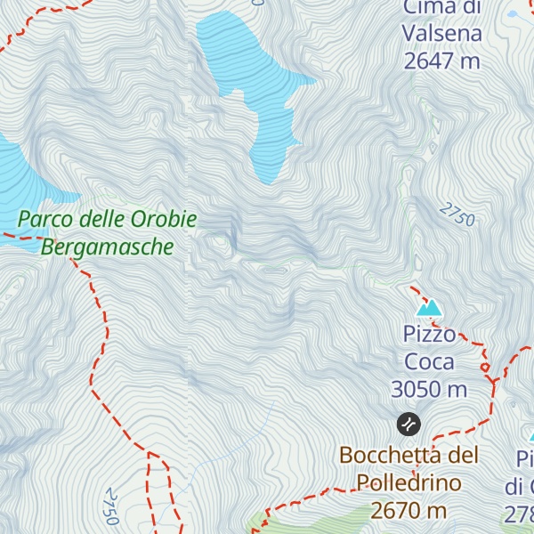Map of Cima d'Arigna