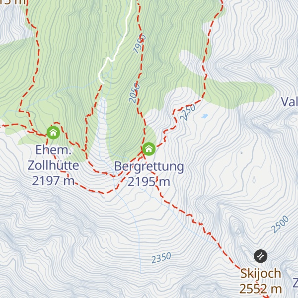 Map of Bergrettung