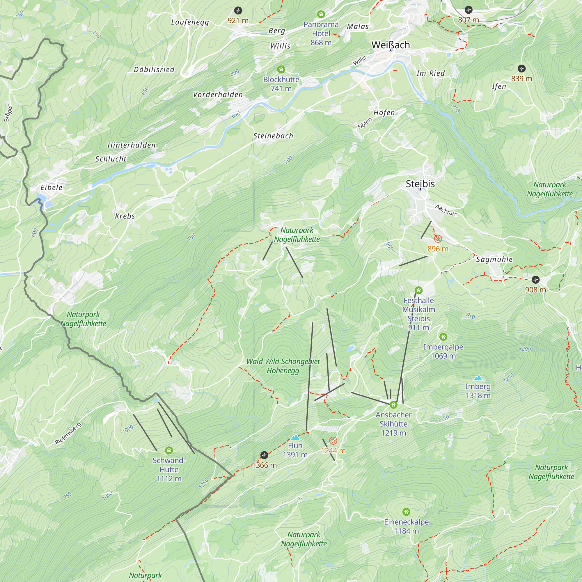 Esslinger Hütte map