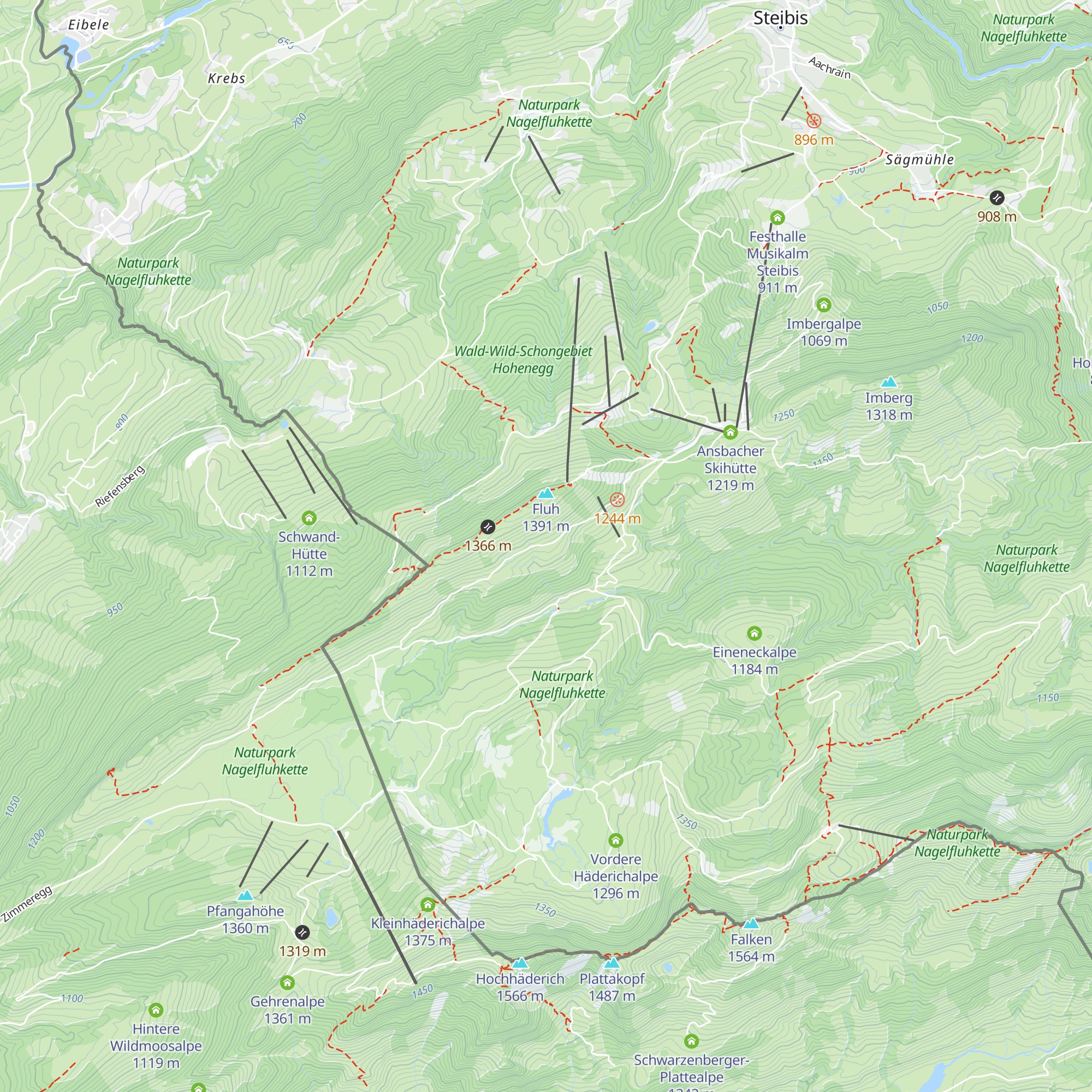 Häuslers Gschwend map