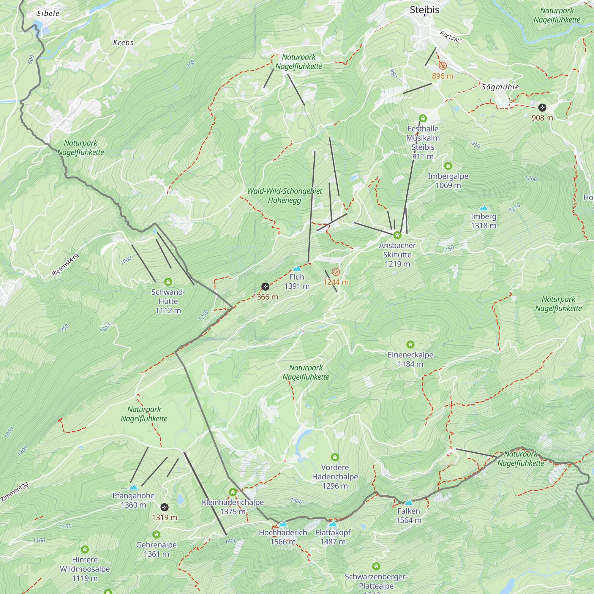 Häuslers Gschwend map