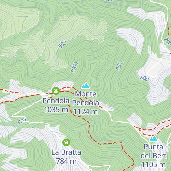 Map of Monte Pendola