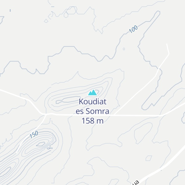 Map of Koudiat es Somra
