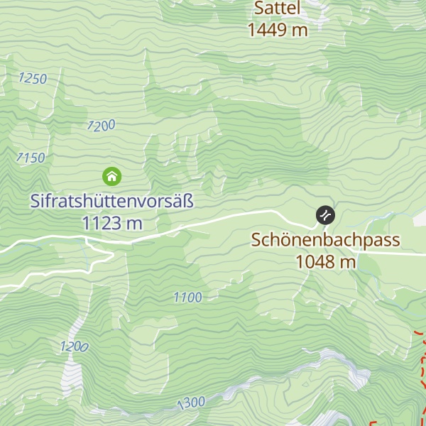 Map of Alpe Rüschere