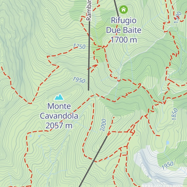 Map of Rifugio Mirtillo