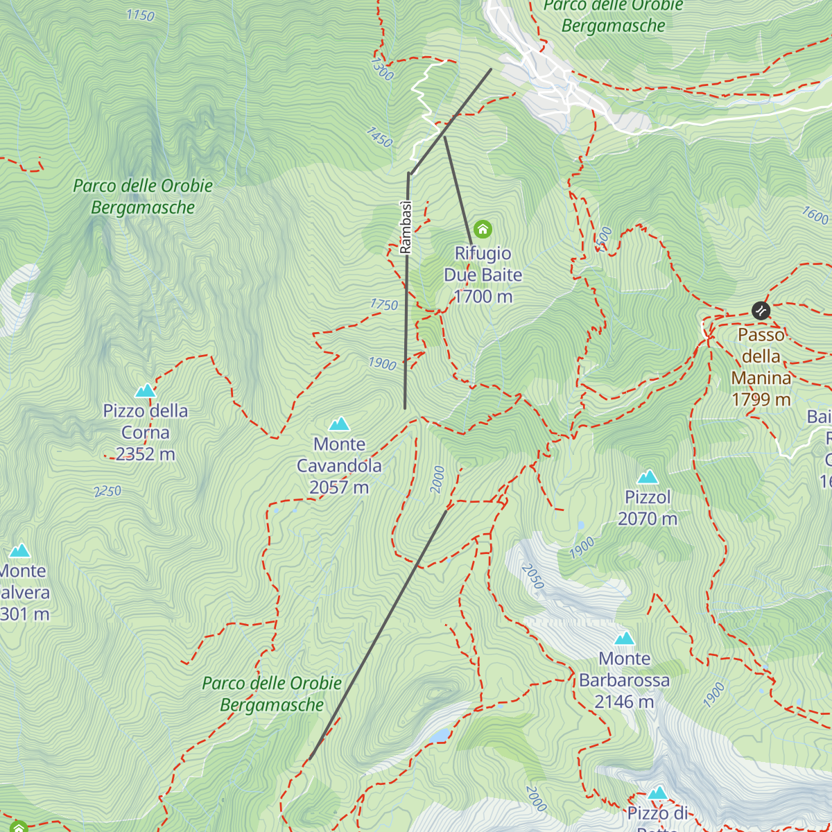 Rifugio Mirtillo map