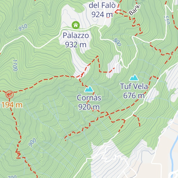 Map of Cornàs