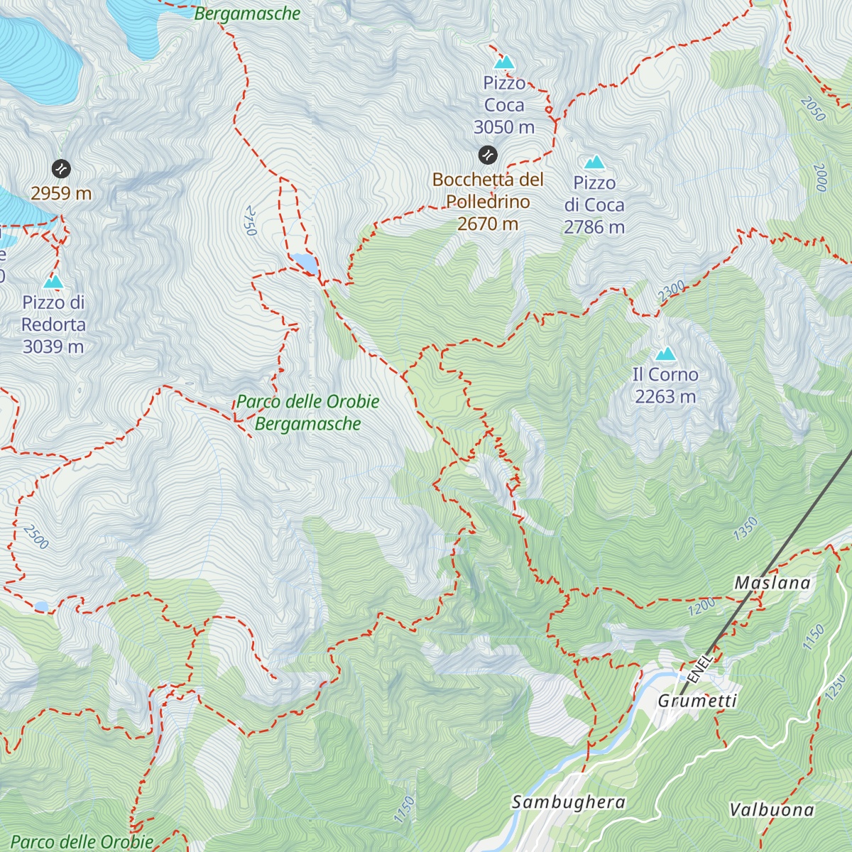 Baita di Coca map