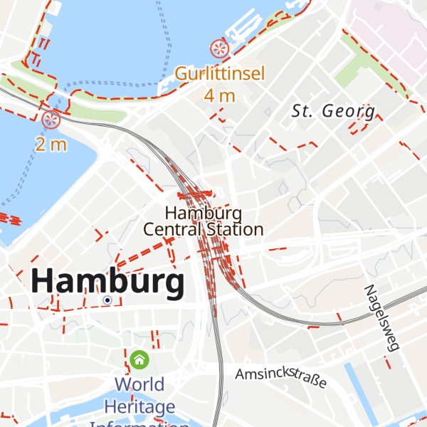 Map of Hamburg Information