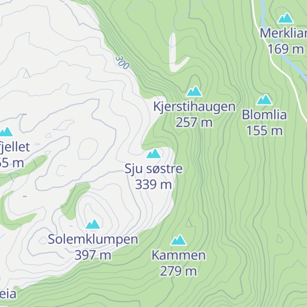 Map of Sju søstre