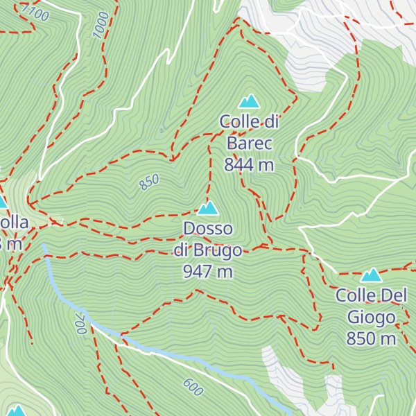 Map of Dosso di Brugo