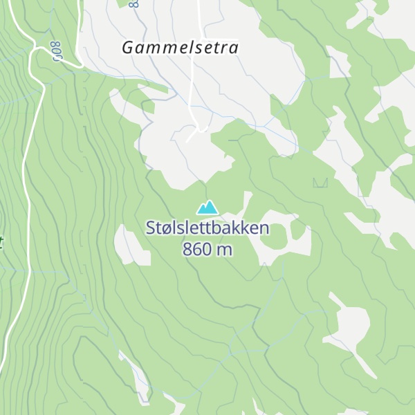 Map of Stølslettbakken