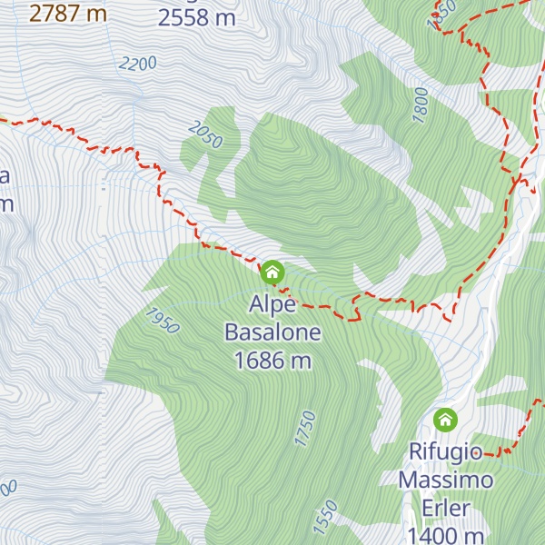Map of Alpe Basalone