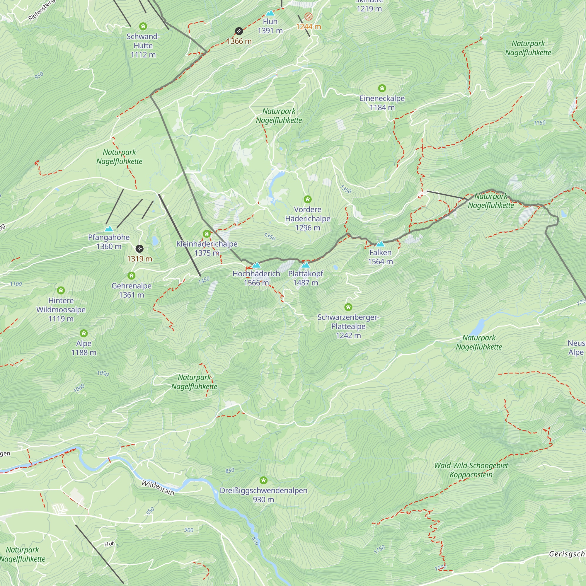 Urschlabodenalpe map