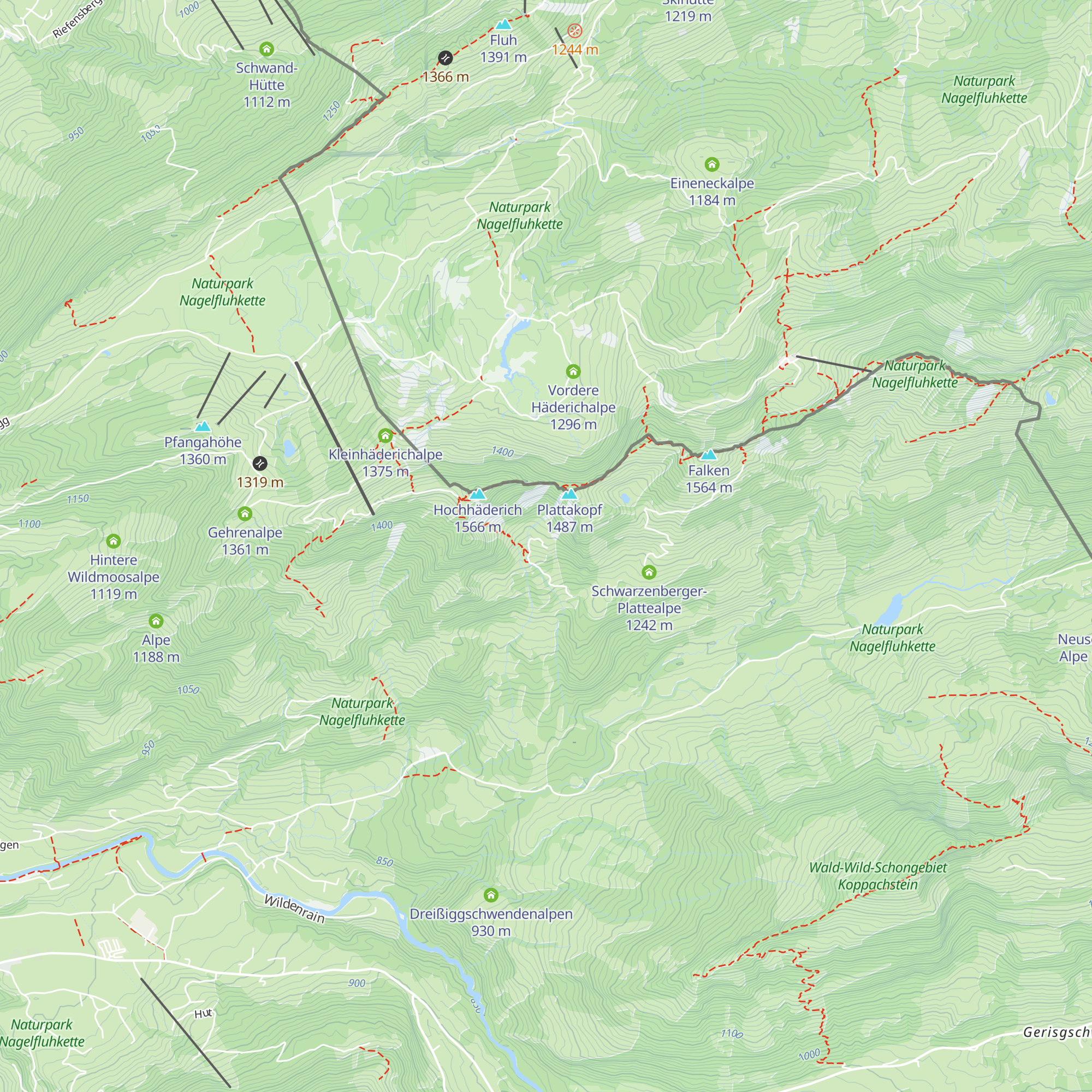 Urschlabodenalpe map